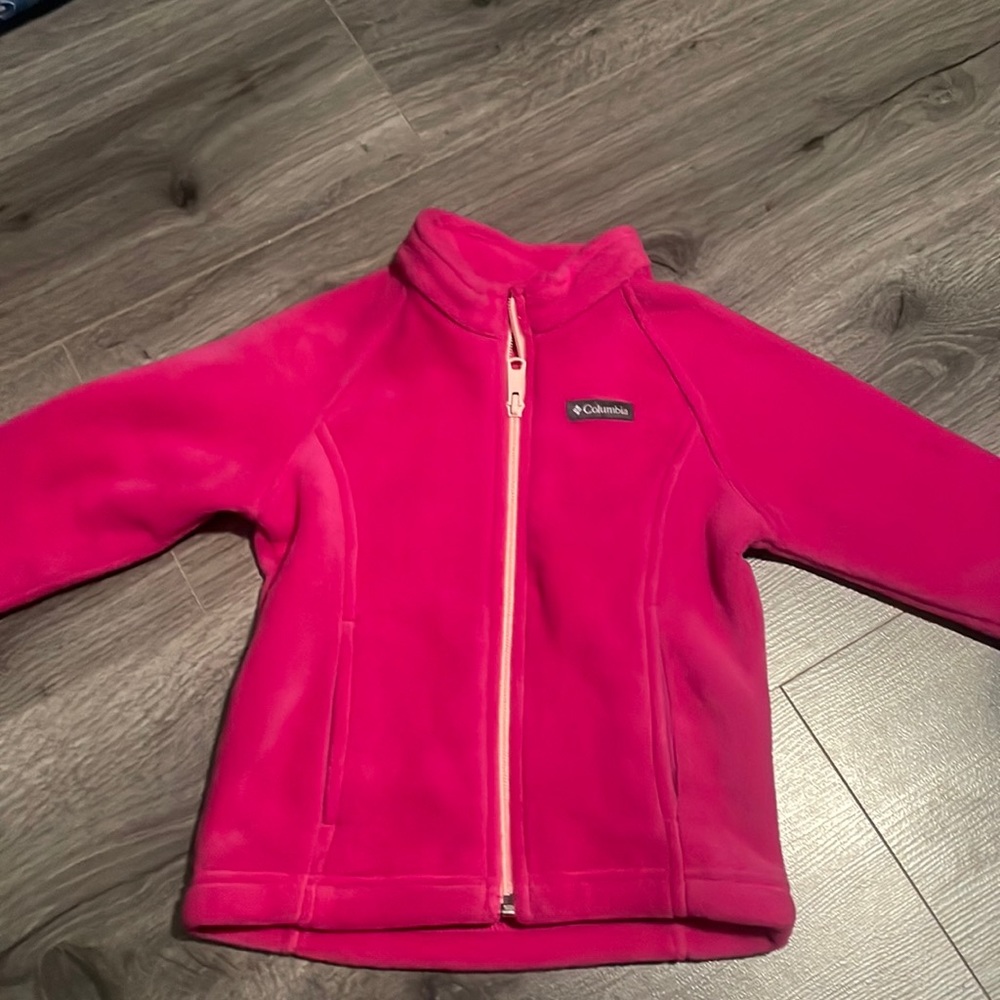 Columbia Hot Pink Super Cute Toddler Sweater size 3T Adorable Baby Girl Pink 🩷🩷